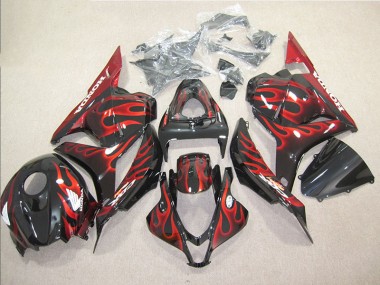 Carrosserie Moto CBR 600 RR 09-12 - Noir Rouge Flamme
