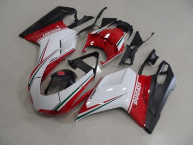 Carrosserie Moto Ducati 848 1098 1198 07-14 - Rouge Blanc