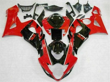 Carrosserie Moto GSXR 1000 K5 05-06 - Rouge Noir