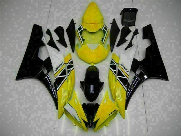 Carrosserie Moto R6 06-07 - Jaune Noir Carrosserie Moto R6 06-07 - Jaune Noir