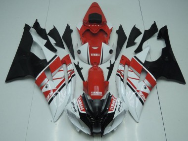 Carrosserie Moto R6 08-16 - Rouge Blanc Noir