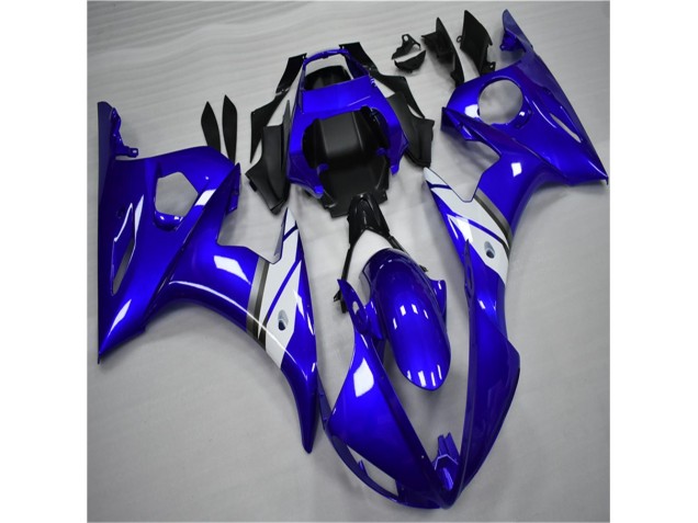 Kit Carénages Motos Complet R6 03-05 - Bleu Blanc Kit Carénages Motos Complet R6 03-05 - Bleu Blanc
