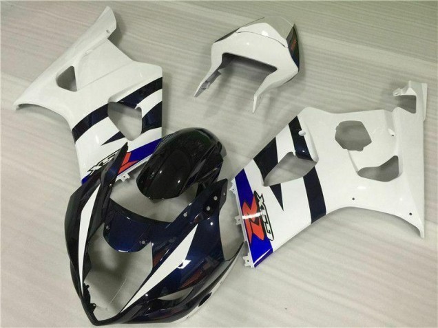 Kit Carénages Motos GSXR 1000 K3 03-04 - Blanc Noir Kit Carénages Motos GSXR 1000 K3 03-04 - Blanc Noir