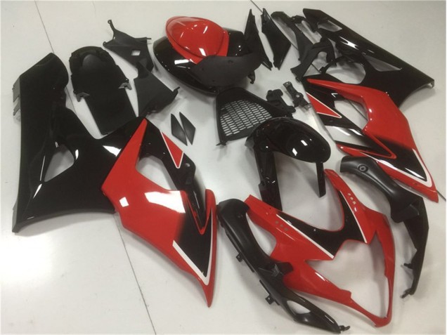 Kit Carénages Motos GSXR 1000 K5 05-06 - Rouge Noir Kit Carénages Motos GSXR 1000 K5 05-06 - Rouge Noir