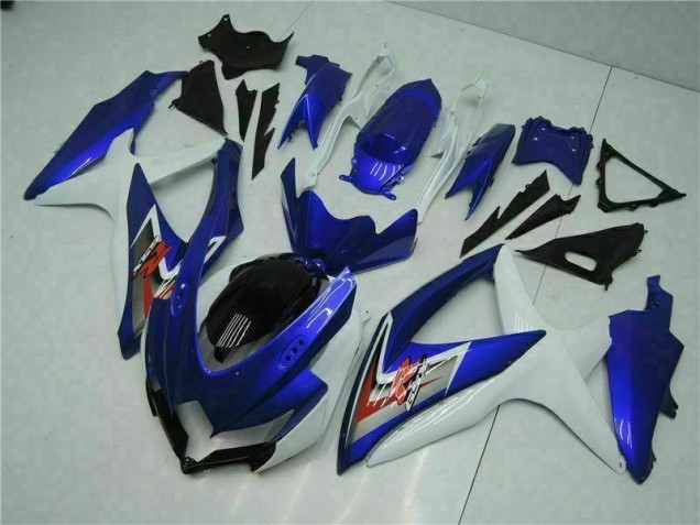 Kit Carénages Motos GSXR 600 / 750 K8 08-10 - Bleu Blanc Kit Carénages Motos GSXR 600 / 750 K8 08-10 - Bleu Blanc
