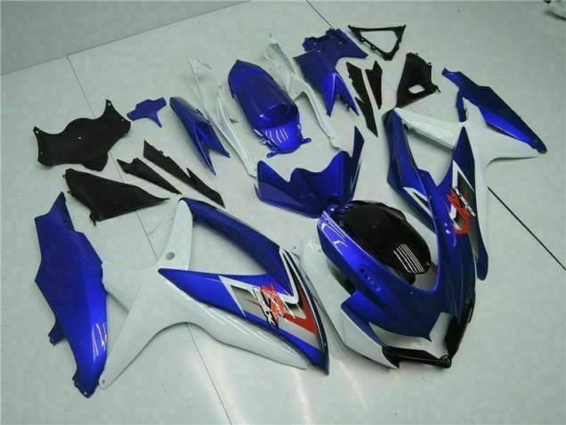 Kit Carénages Motos GSXR 600 / 750 K8 08-10 - Bleu Blanc Kit Carénages Motos GSXR 600 / 750 K8 08-10 - Bleu Blanc
