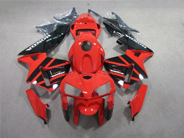 Kit Carénages Motos Complet CBR 600 RR 05-06 - Rouge Noir Kit Carénages Motos Complet CBR 600 RR 05-06 - Rouge Noir