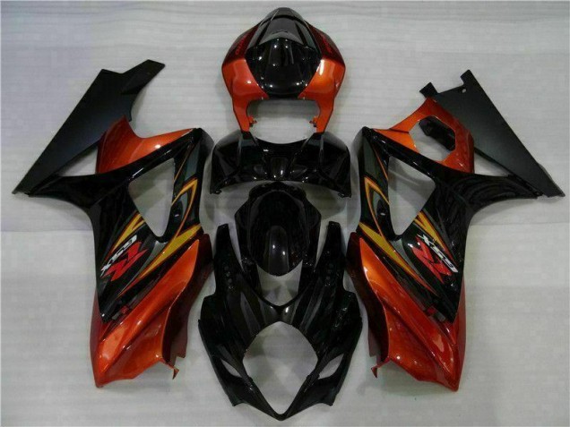 Kit Carénages Motos Complet GSXR 1000 K7 07-08 - Noir Kit Carénages Motos Complet GSXR 1000 K7 07-08 - Noir