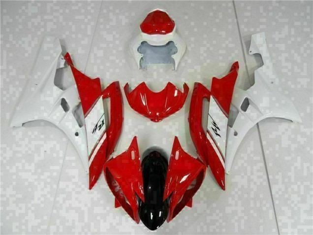 Kit Carénages Motos Complet R6 06-07 - Rouge Blanc Kit Carénages Motos Complet R6 06-07 - Rouge Blanc
