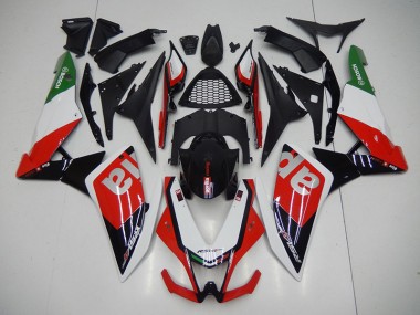 Kit Carénages Motos Complet RSV4 09-15 - Noir Rouge