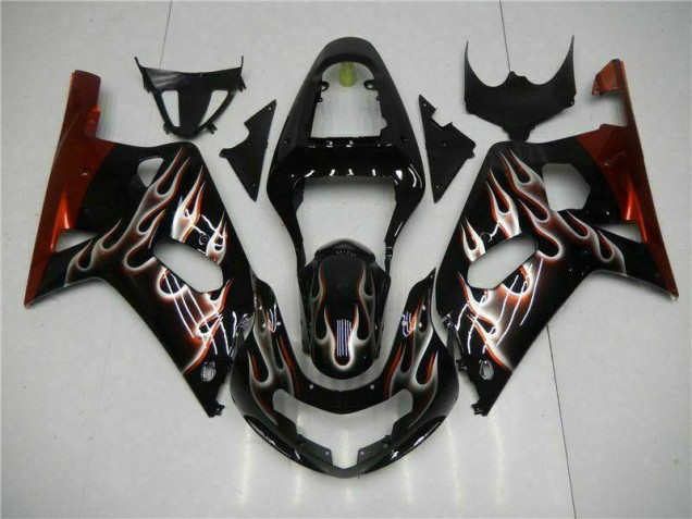 Kit Carénages Motos & Plastique GSXR 600 / 750 K1 K2 K3 01-03 - Noir Kit Carénages Motos & Plastique GSXR 600 / 750 K1 K2 K3 01-03 - Noir