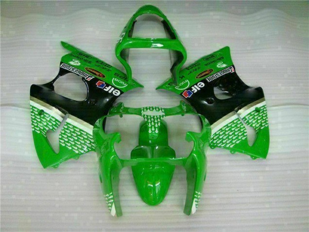 Kit Carénages Motos & Plastique ZX6R 00-02 - Vert Noir Kit Carénages Motos & Plastique ZX6R 00-02 - Vert Noir